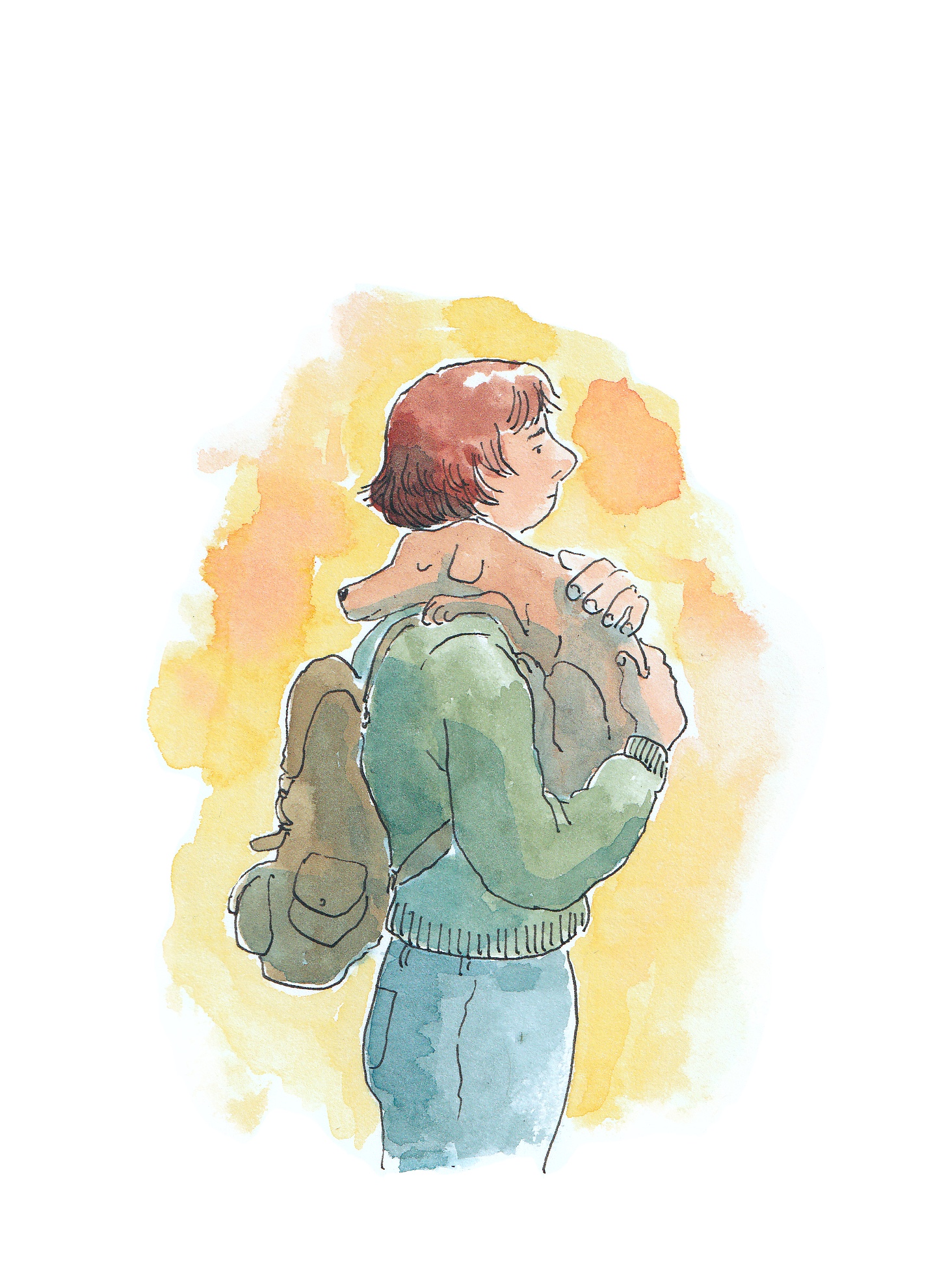Wendy and Dog Sketch Not Blue