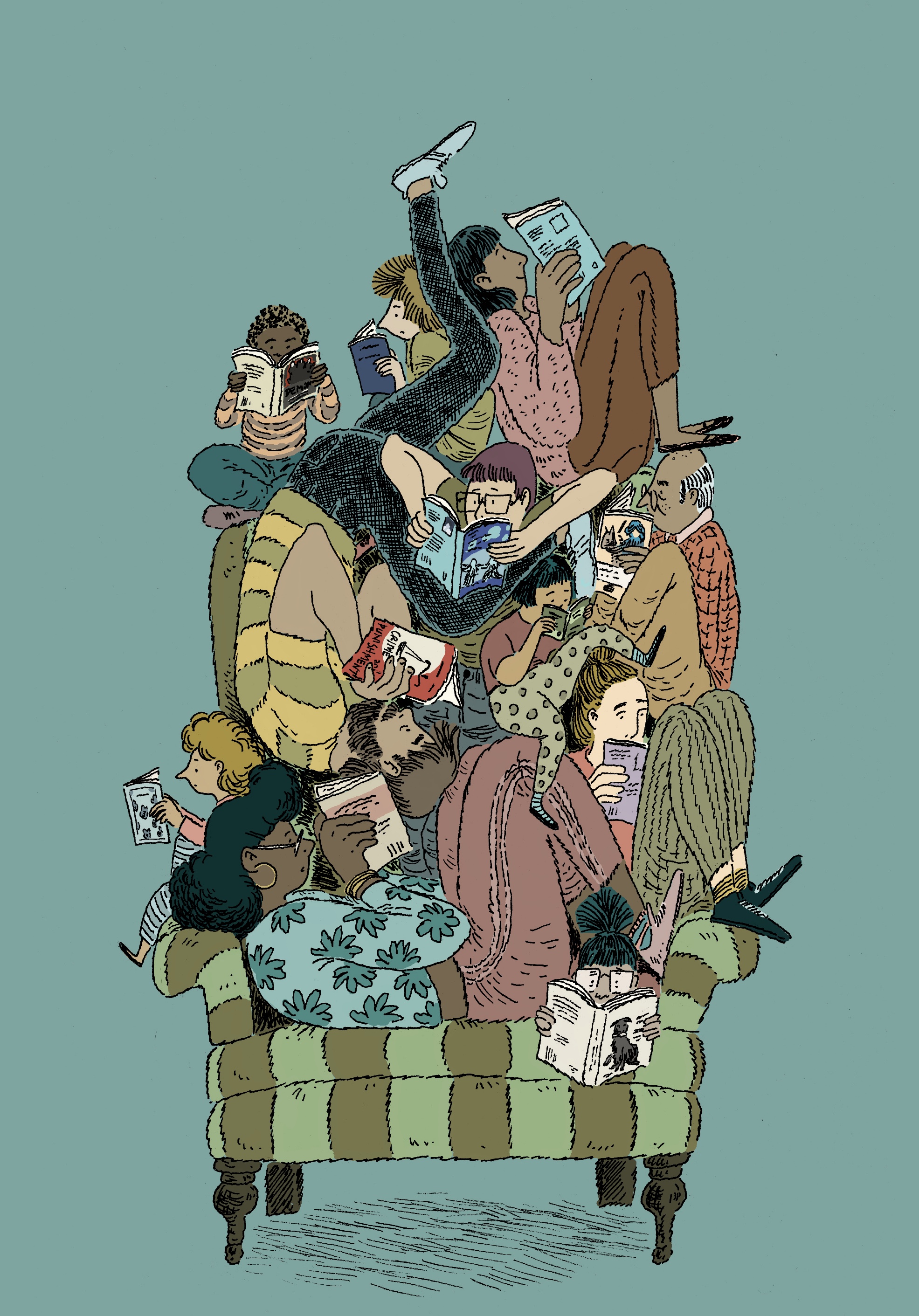 One good chair (2026) - inked with my new favourite fountain pen, coloured digitally